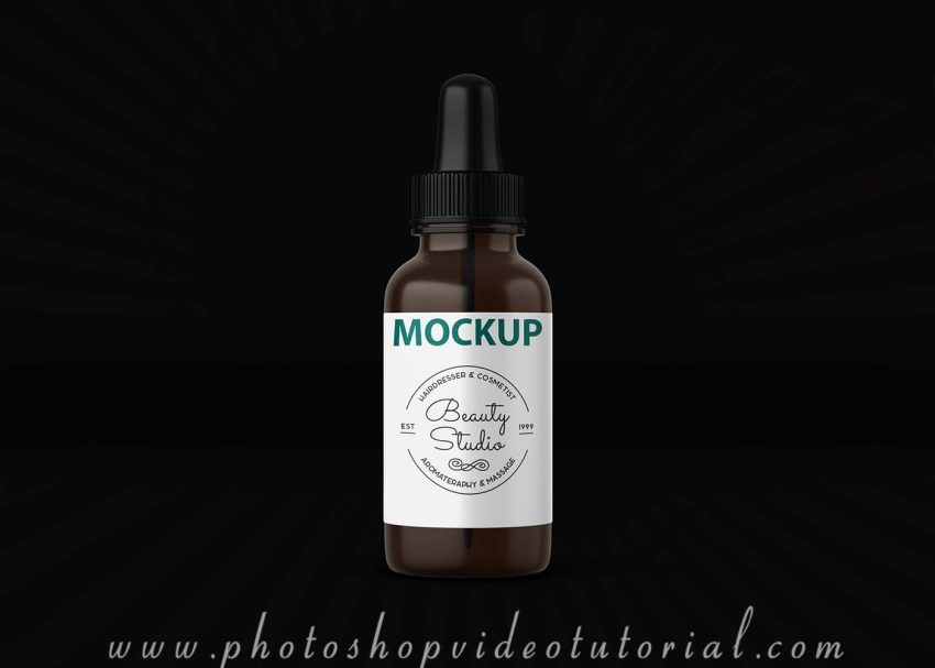 Free PSD Mockups 1 bottle mockup