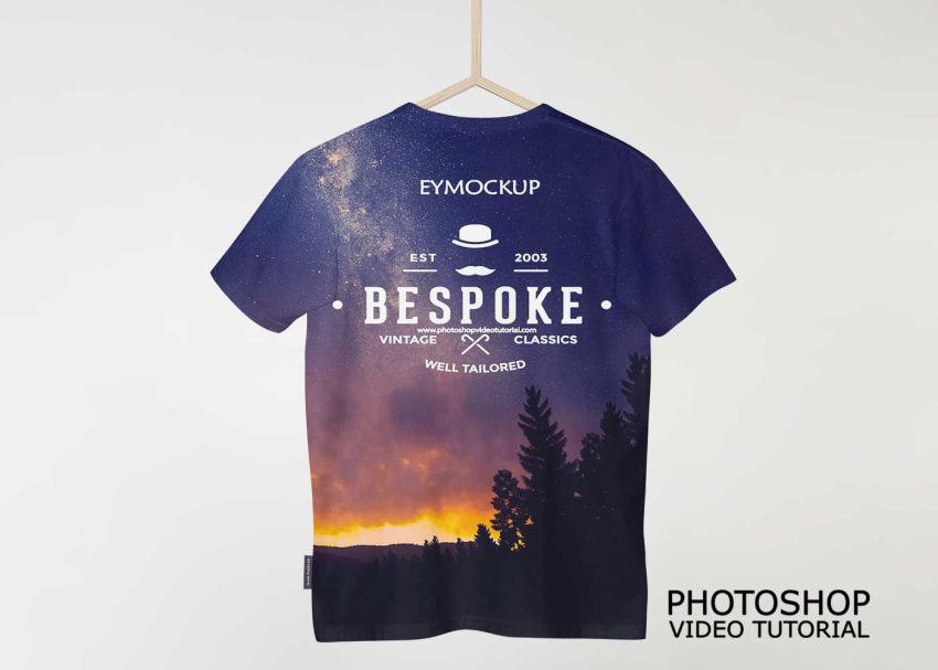 Free PSD Mockups 5 Mens Tshirt Mockup