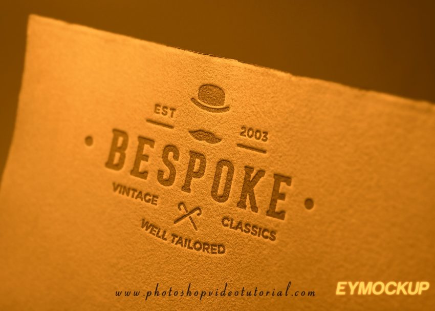 paper logo mockup