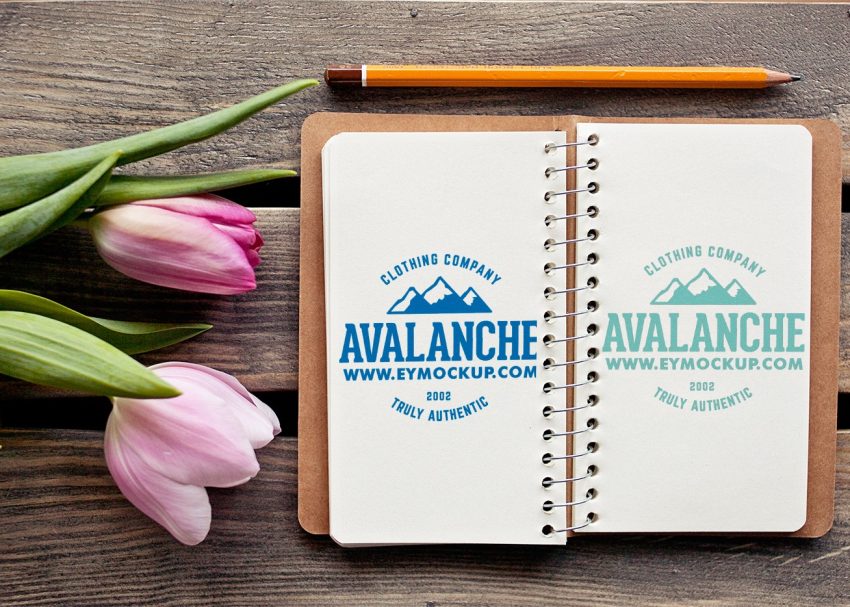 Free PSD Mockups 7 logo mockup
