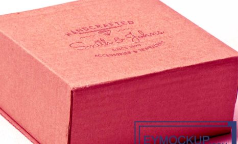 Realistic Box Logo Mockups