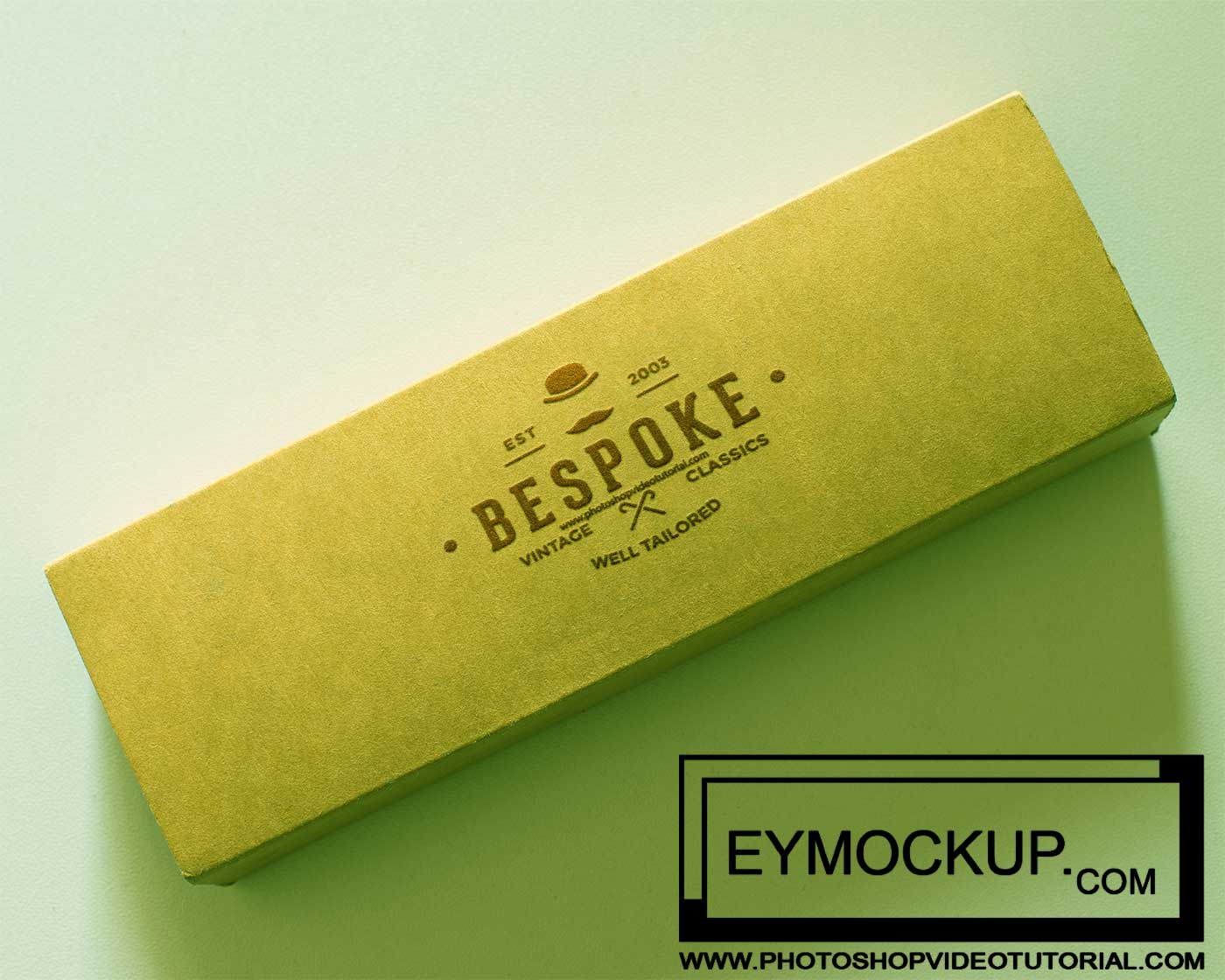 Free Realistic Pencil Box Logo Mockups