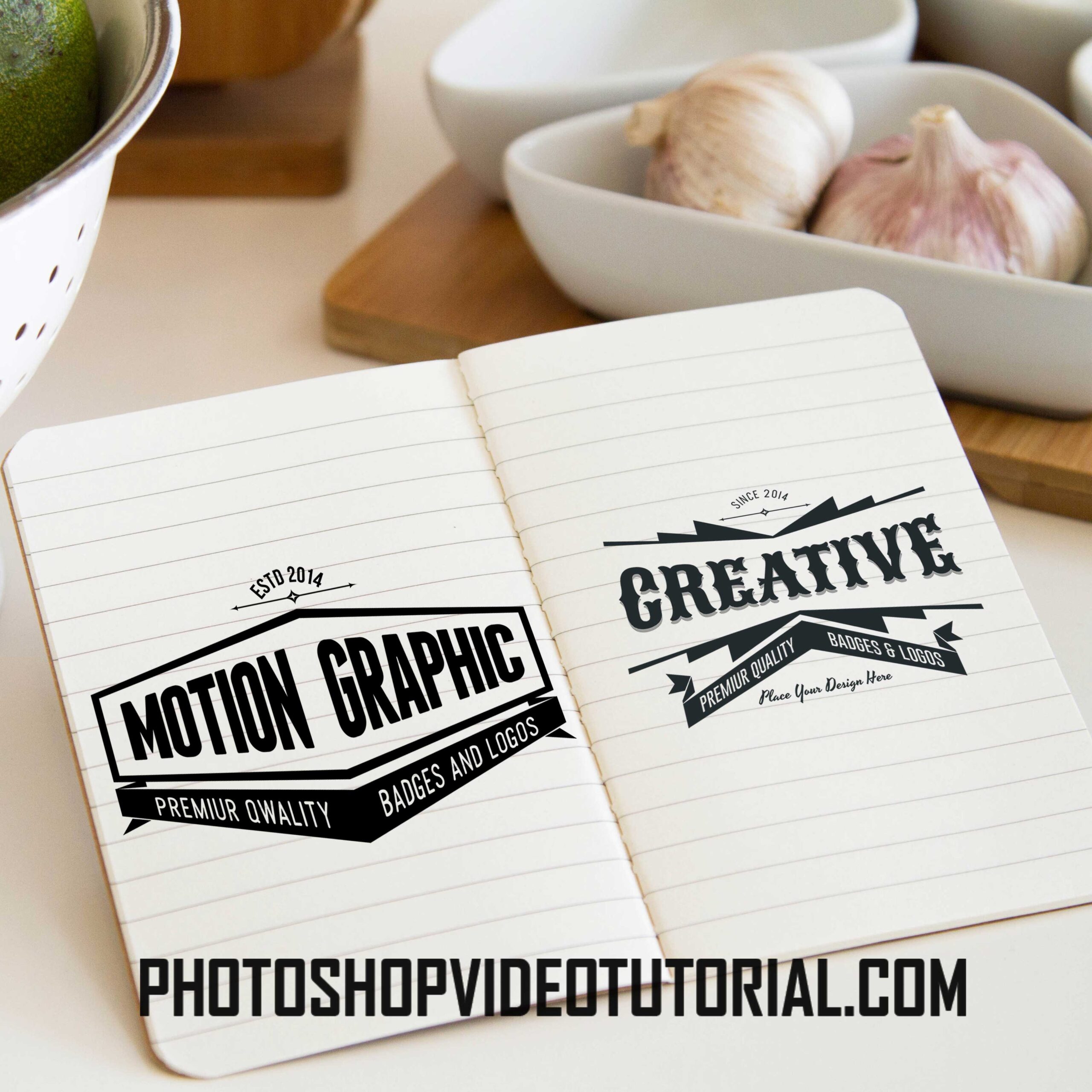 Stylish Kitchen Logo Mockup Download 11 Logo Scene Mockup