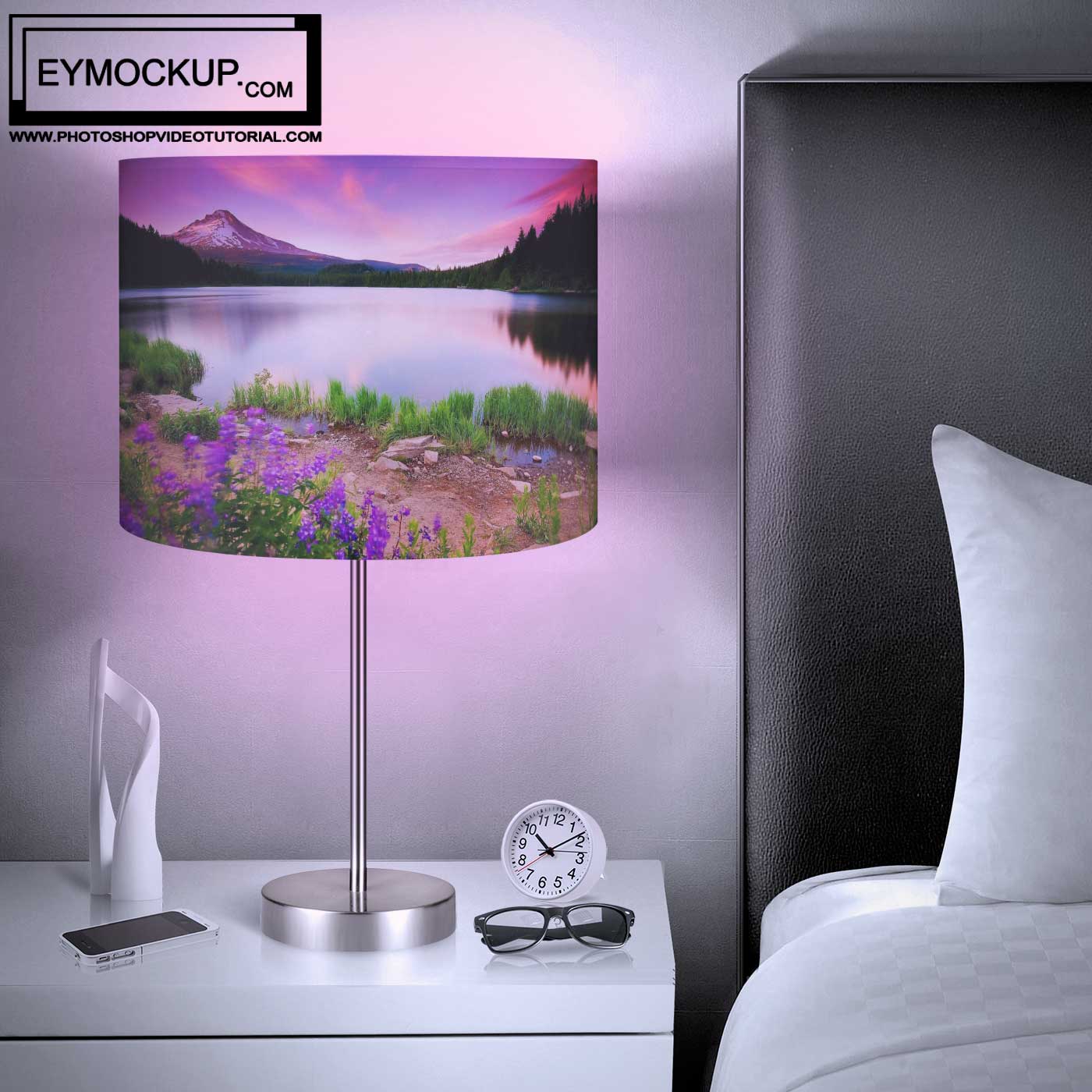 Elegant Night Bedroom Lamp Mockup 8 Night Bedroom Lamp Mockup