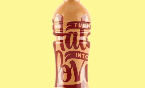 Power Beverage Bottle Mockup