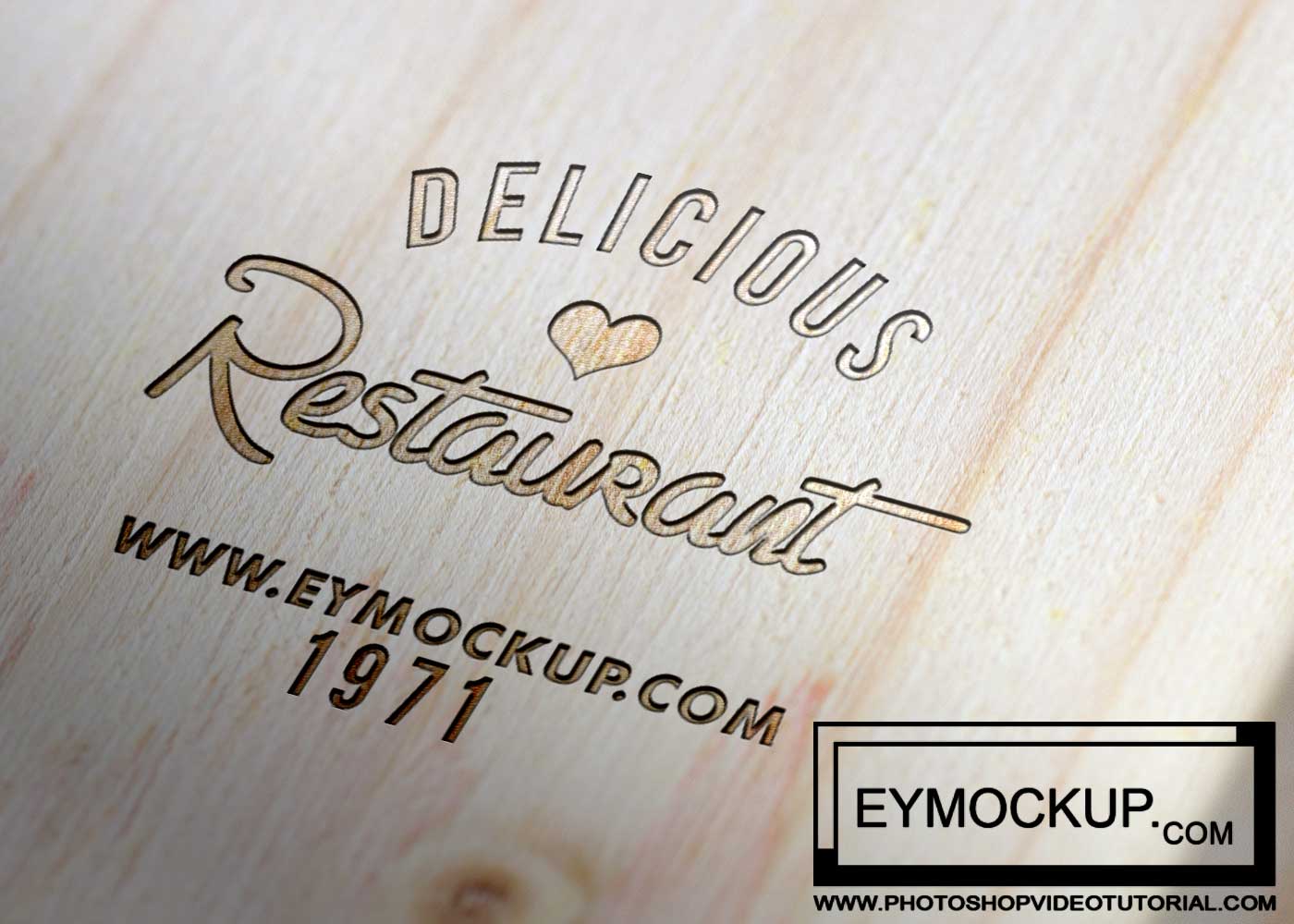 Free Wood Mockup Download for Designers 12 Wood mockup