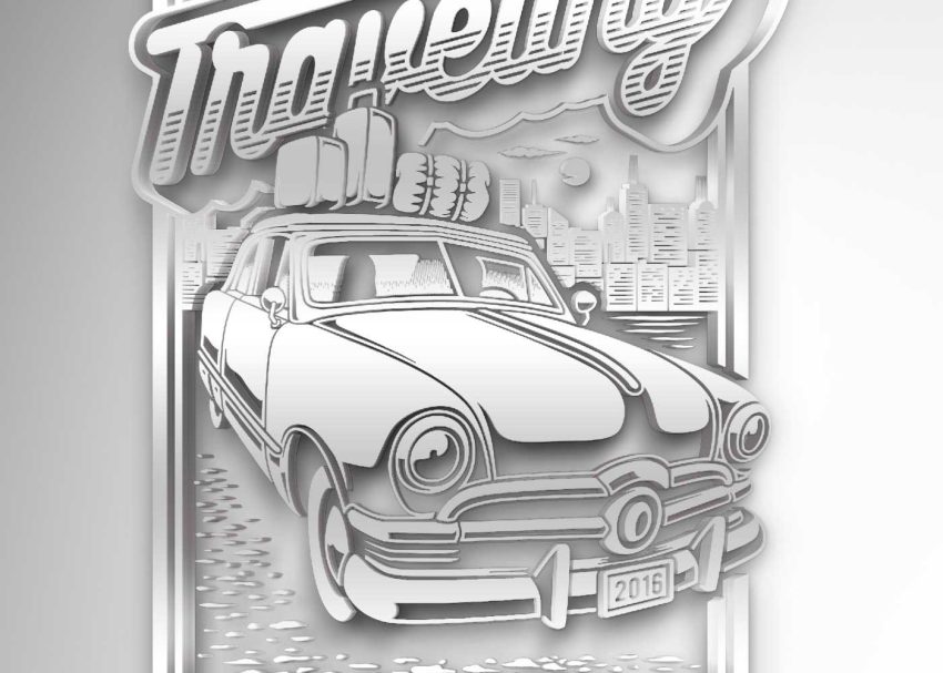 Free PSD Mockups 8 Silver Logo Mockup