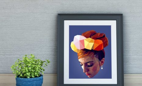 Flower Pot Frame Mockup
