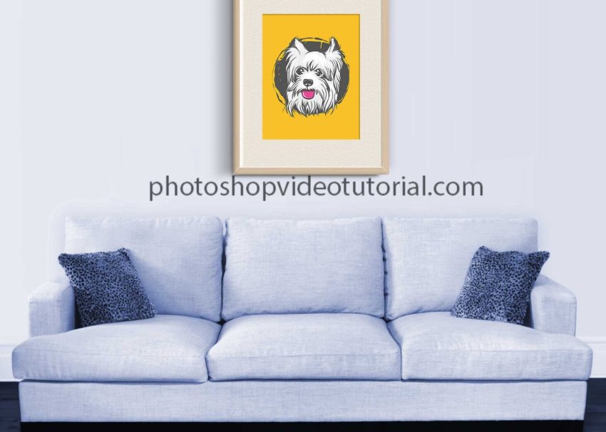Free PSD Mockups 3 Wall Picture Frame Mockup
