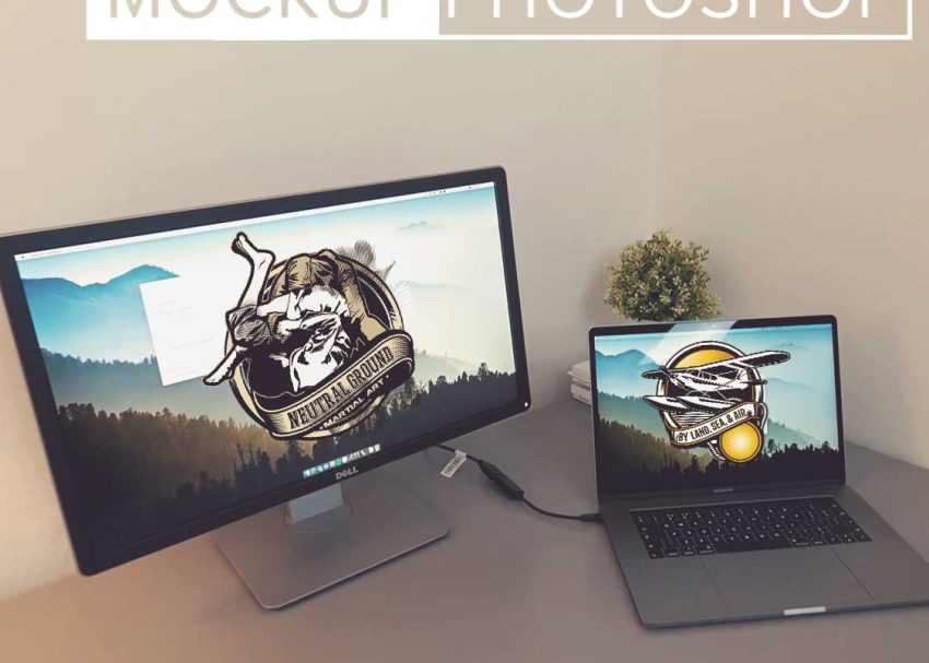 Free PSD Mockups 7 Desktop Premium Mockup