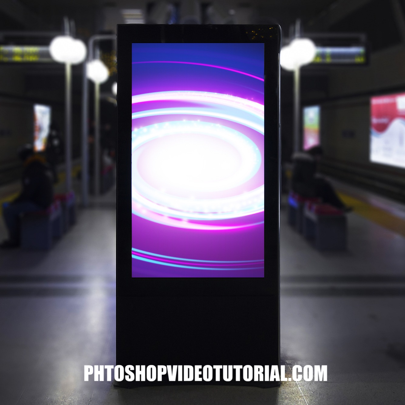 Stunning Night Billboard Mockup Download 1 Night Billboard Mockup