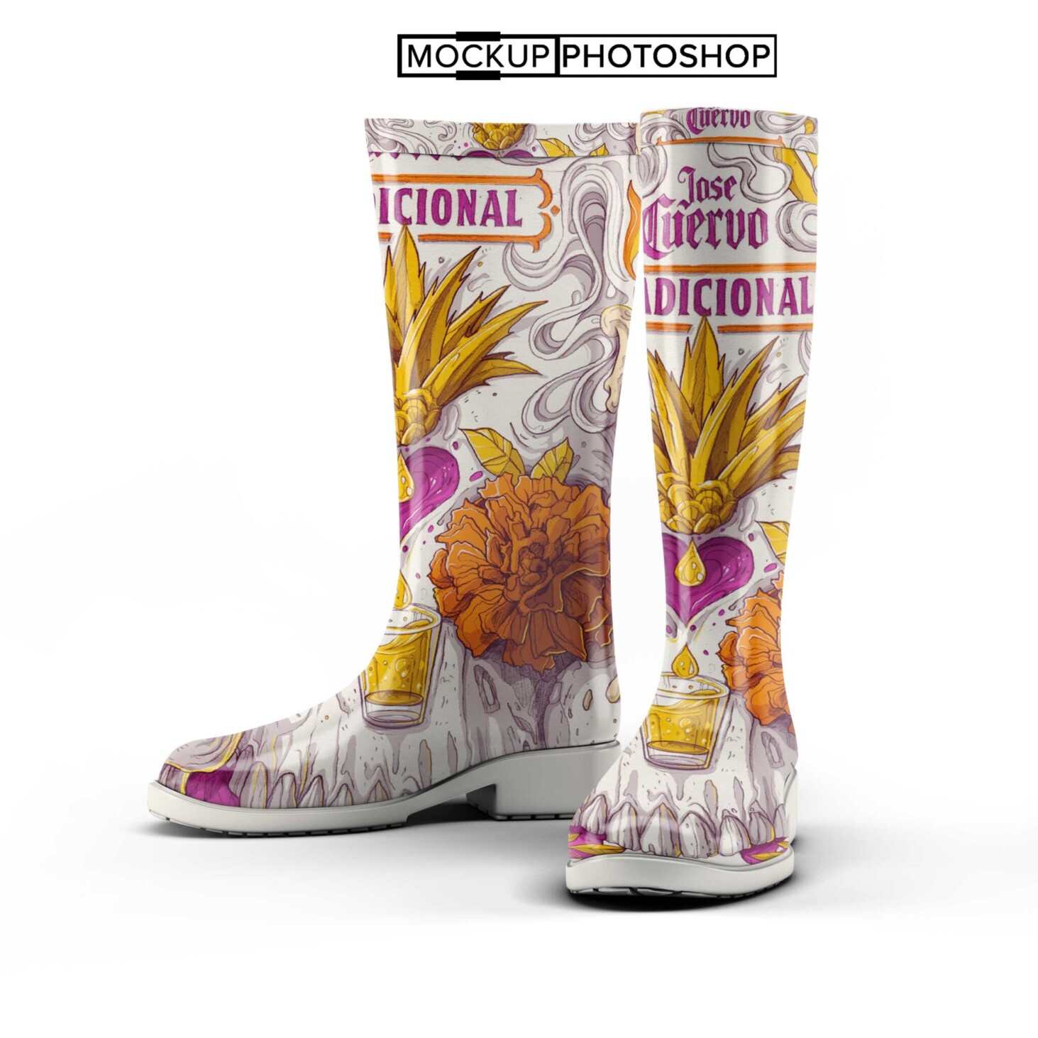 Pattern Boot Psd Mockup