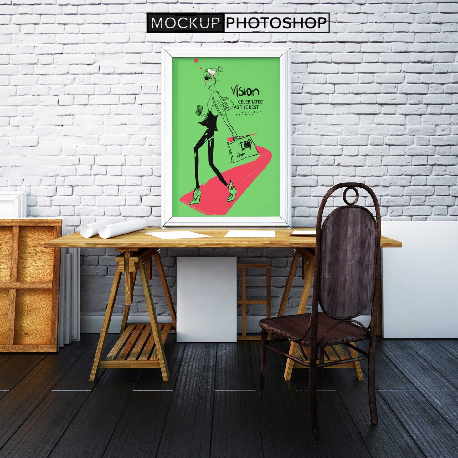 Stylish Premium Wall Frame Mockup Download 12 Premium Wall Frame Mockup
