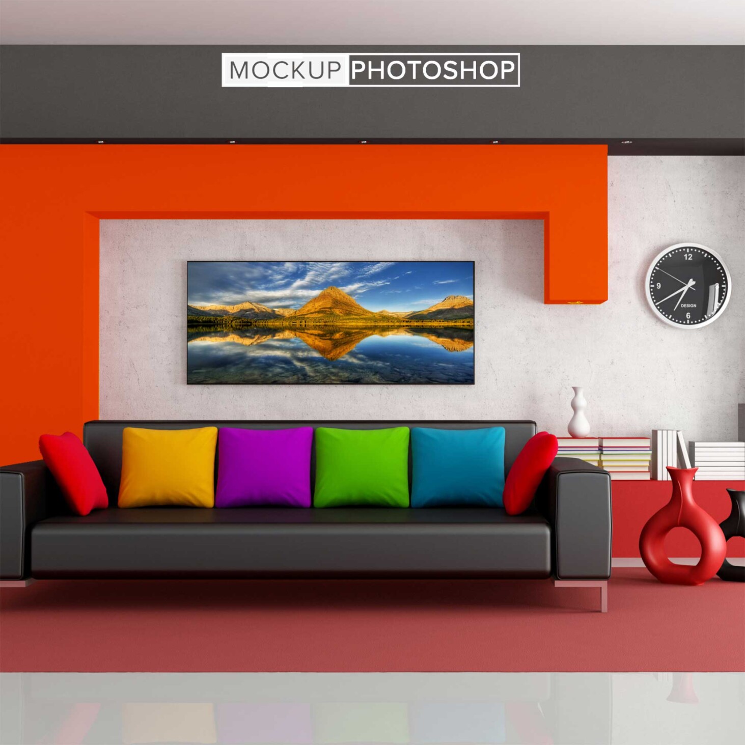 Stylish Room Wall Frame Mockup 14 Room Wall Frame Mockup