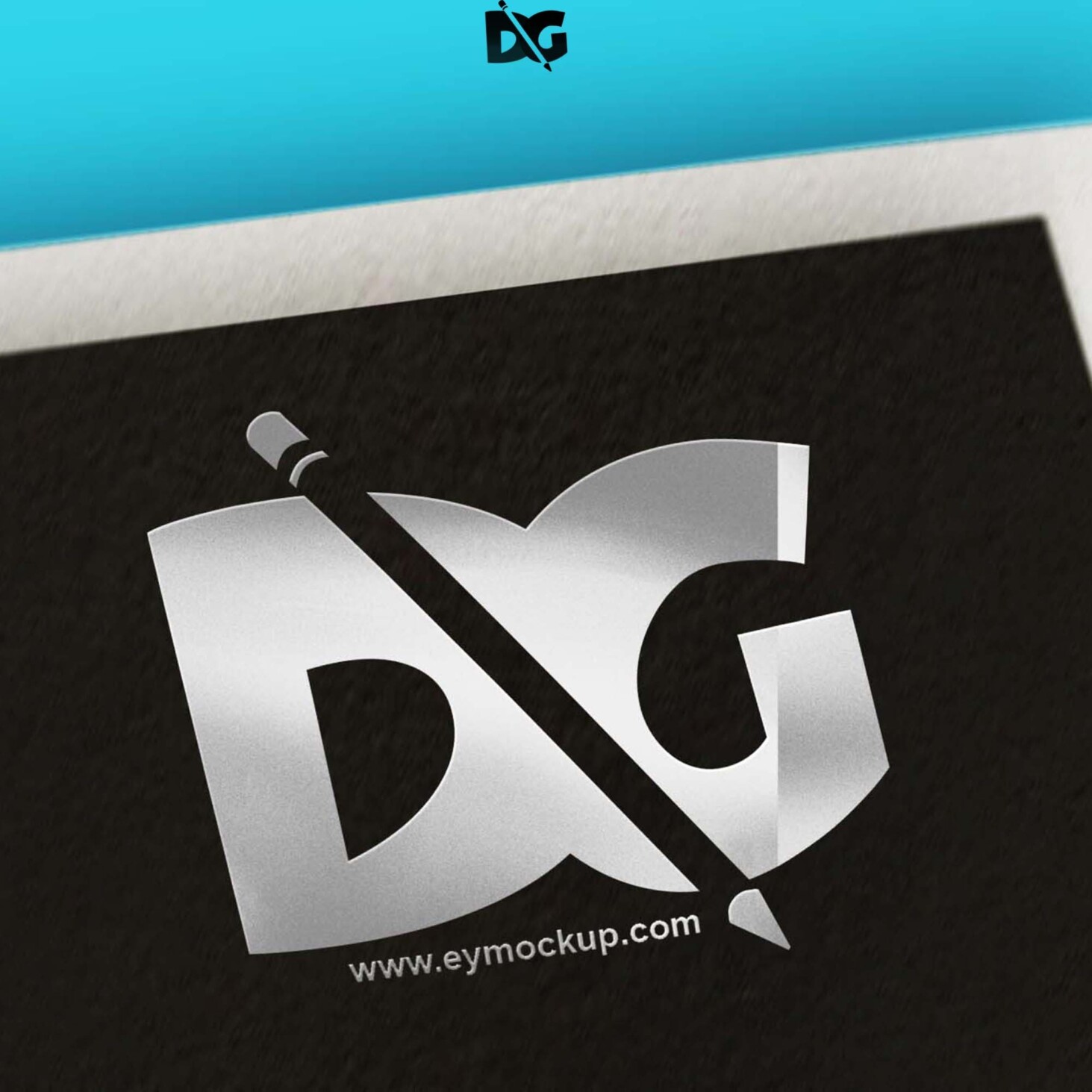 Download Free Black Sheet Logo Mockup 1 Black Sheet Logo Mockup