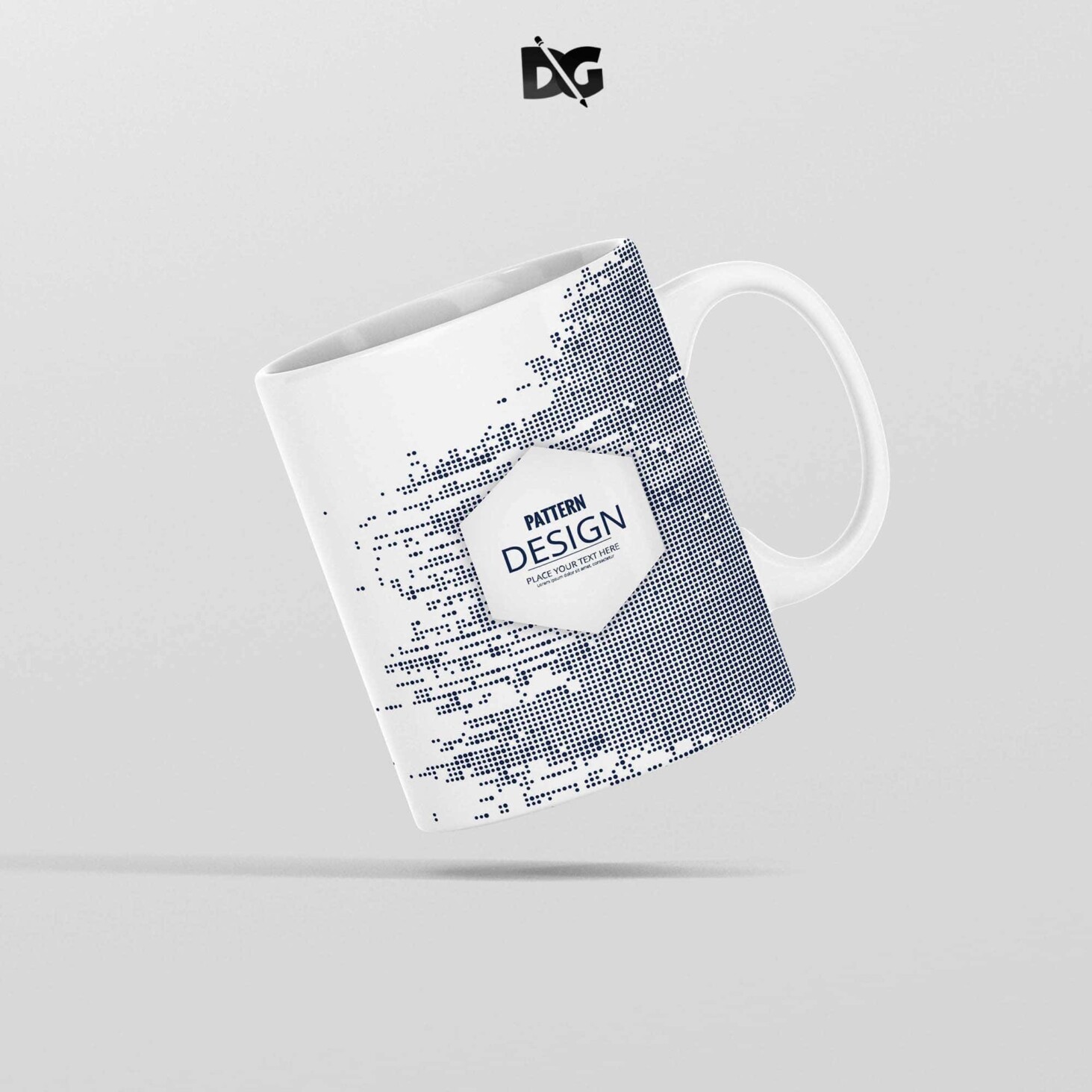 Dinner Mug Label Mockup