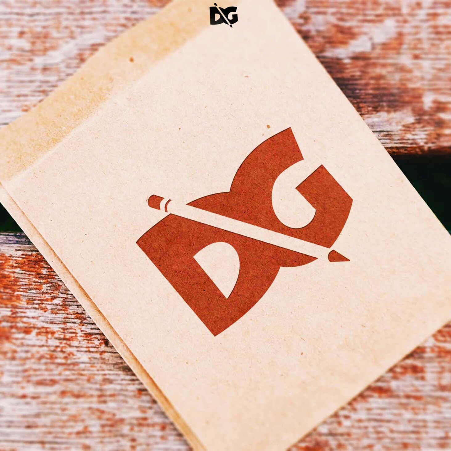 Old Paper Logo Mockup