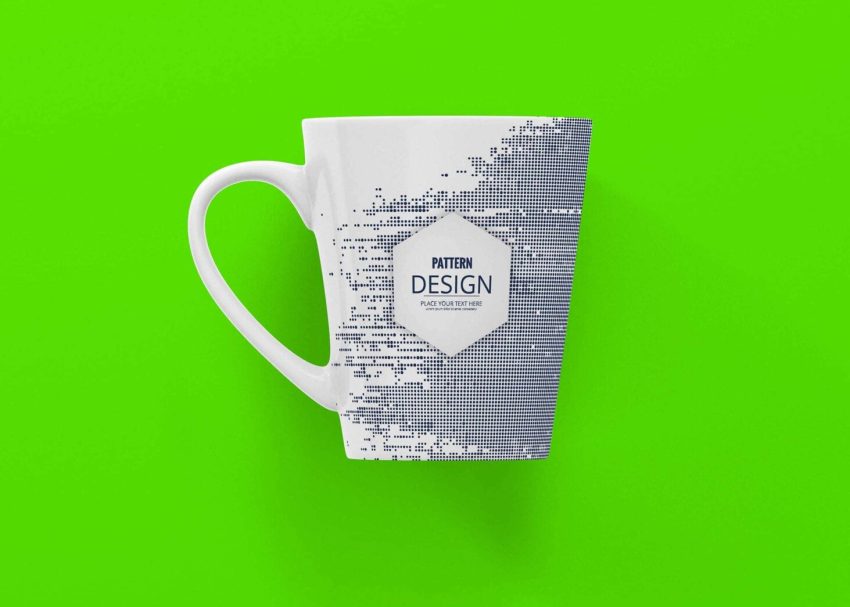 Tea Mug Label Mockup