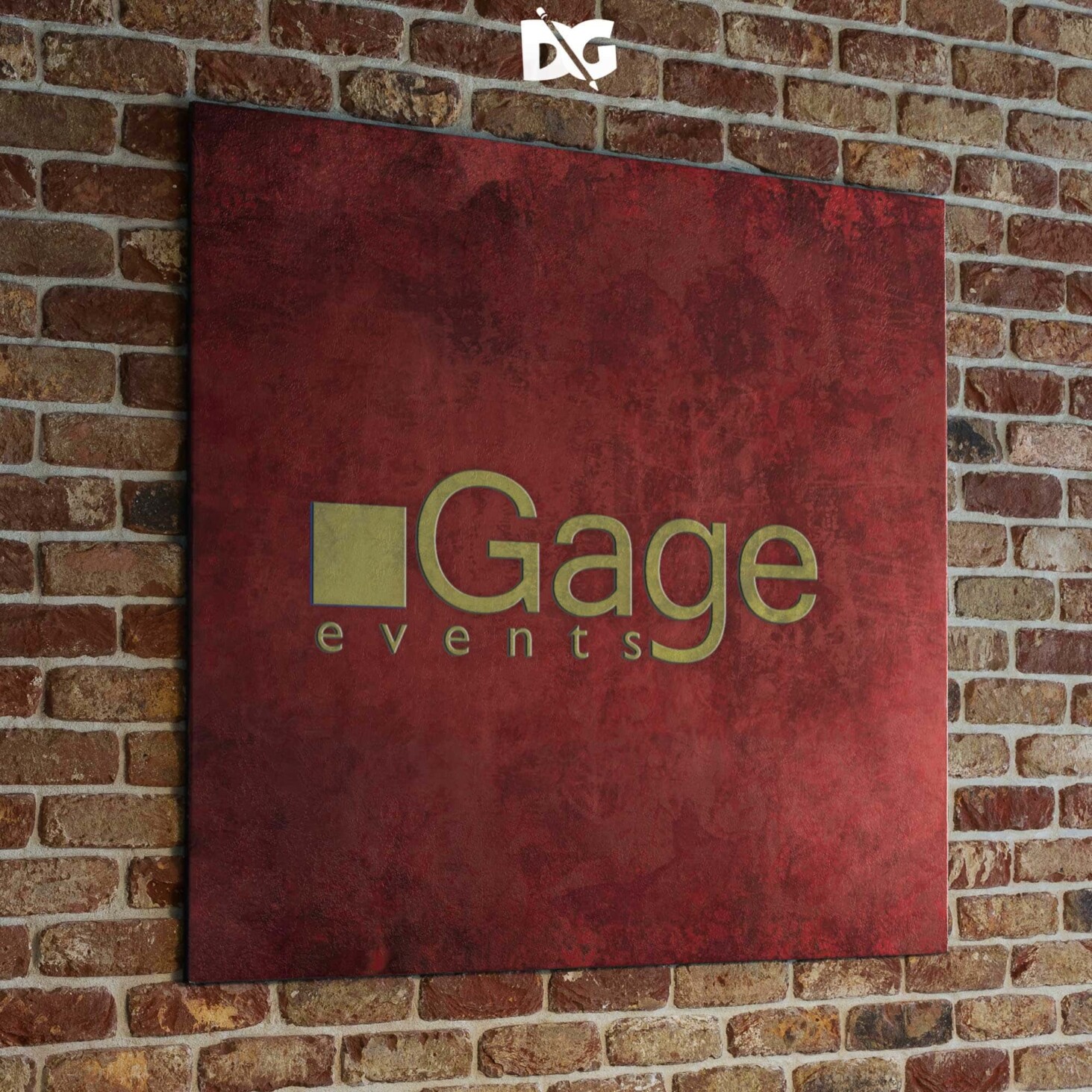 Free Logo Mockup for Wall Signage 1 Wall Signage Logo Mockup