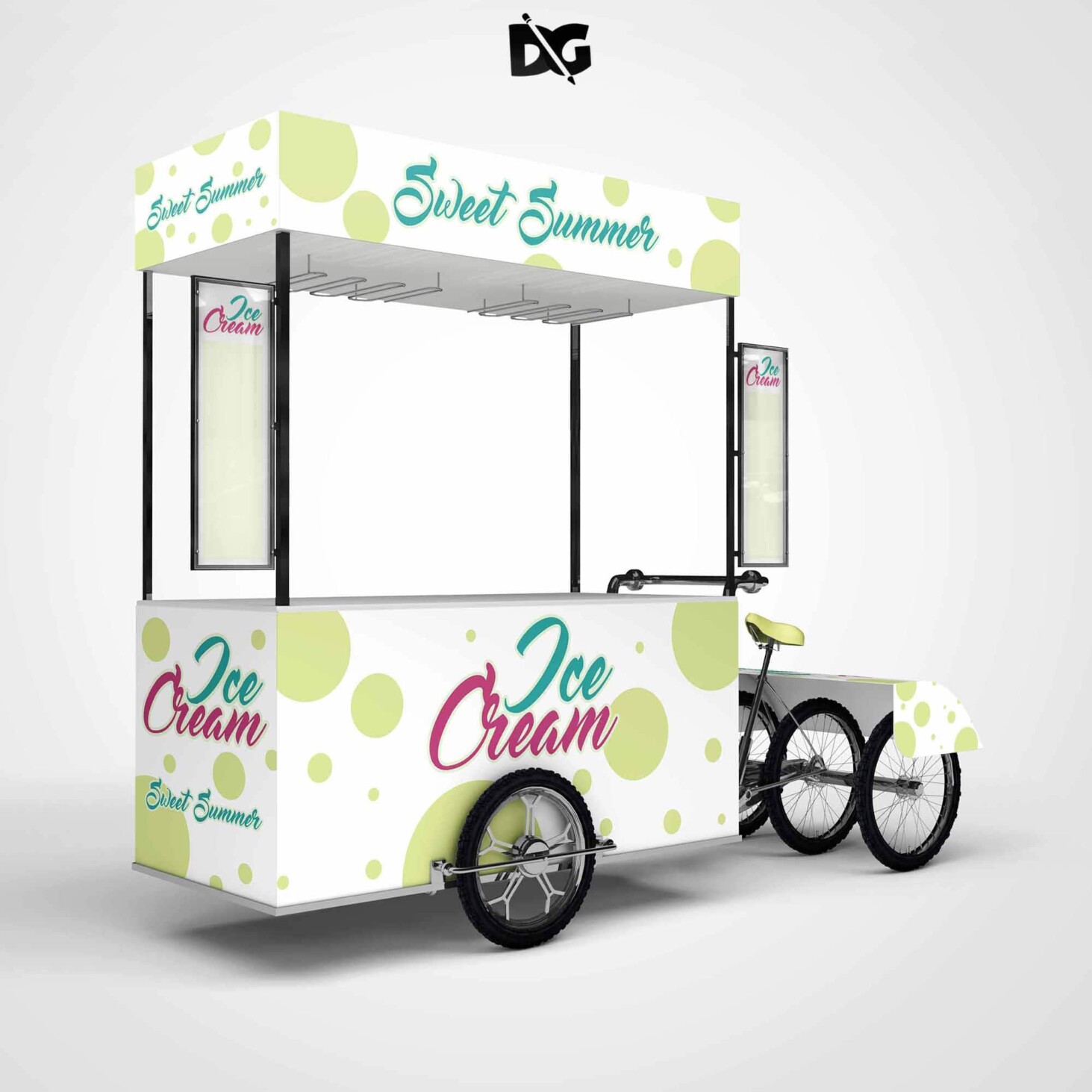Icecream Booky Design Mockups