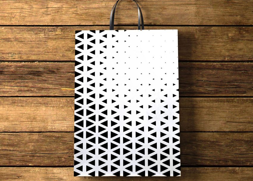 Free PSD Mockups 2 Mall Paper Bag Label Mockup