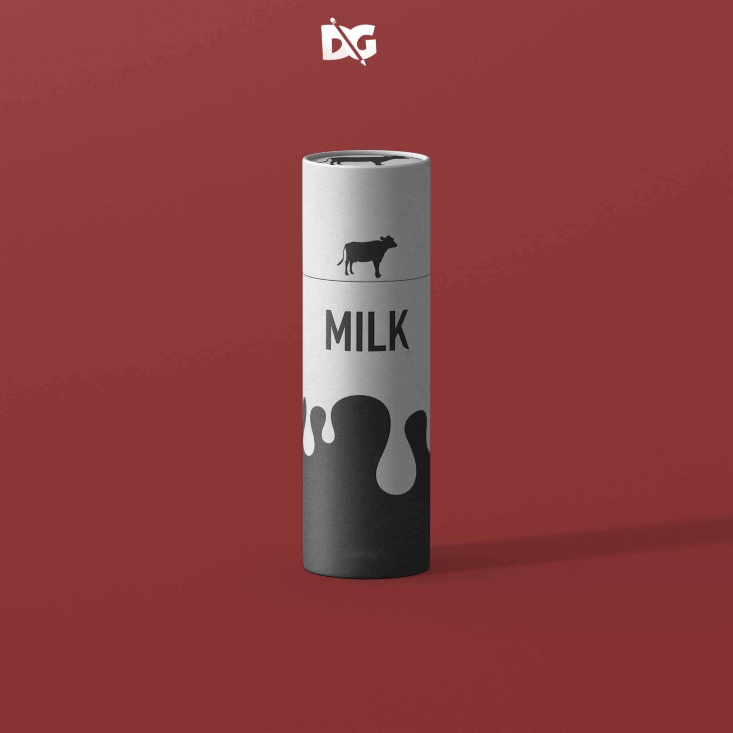 Paper Tube Packaging Mockup