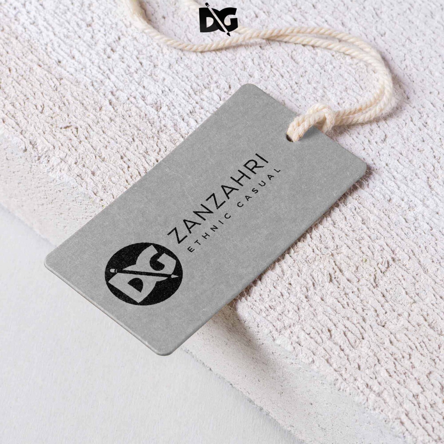 Realistic Card Tag Mockup