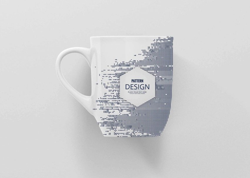 Free PSD Mockups 7 Sublimation Mug Label Mockup