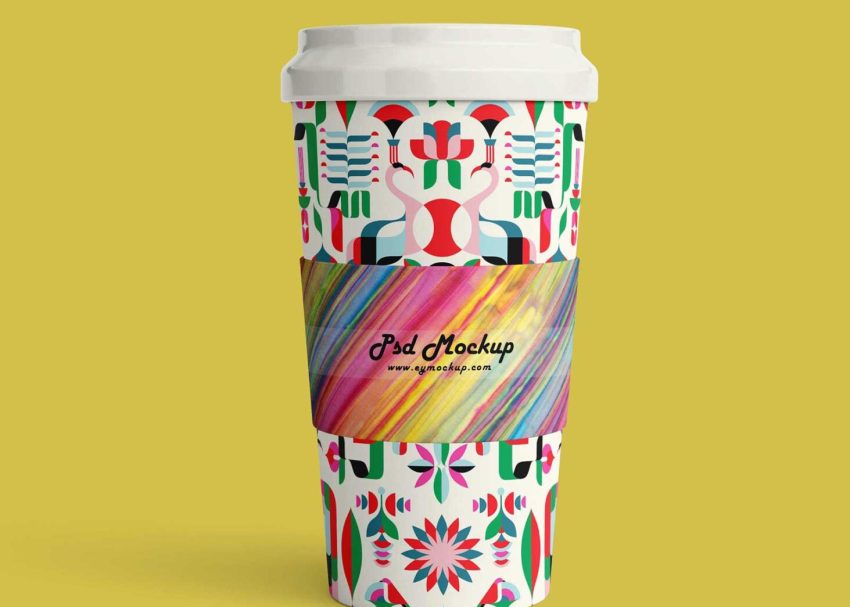 Coke Label Mug Mockup.