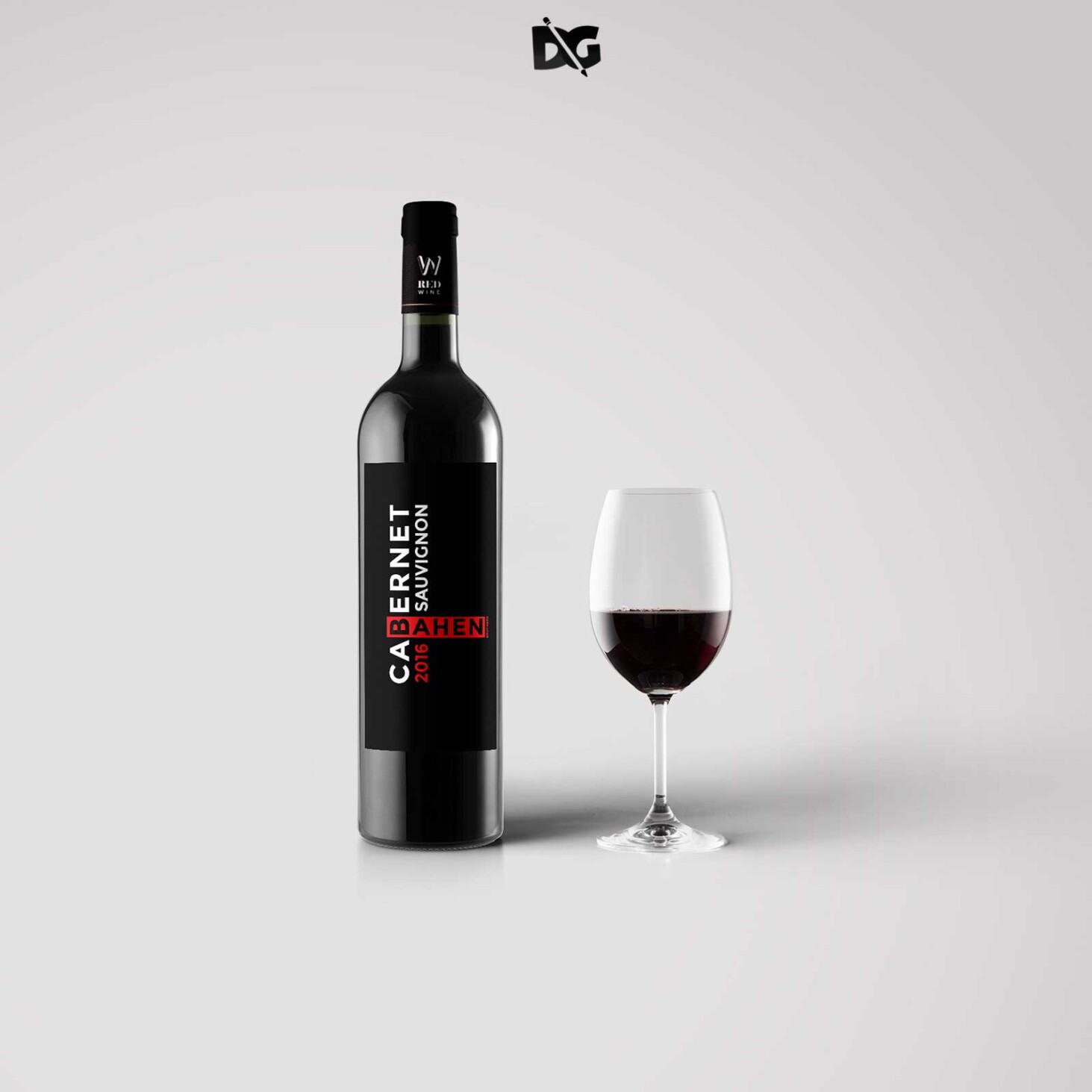 Elegant Wine Bottle Label Mockup Design 9 Wine Bottle Label Mockup