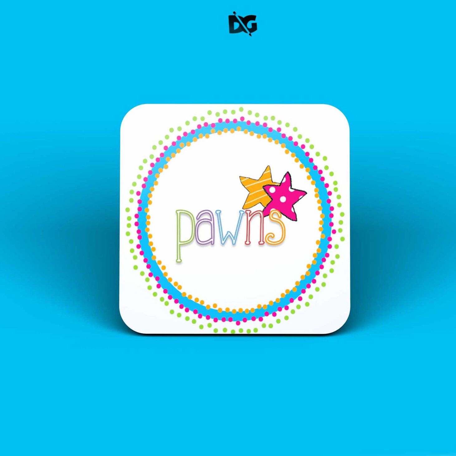 Coaster Label Mockup