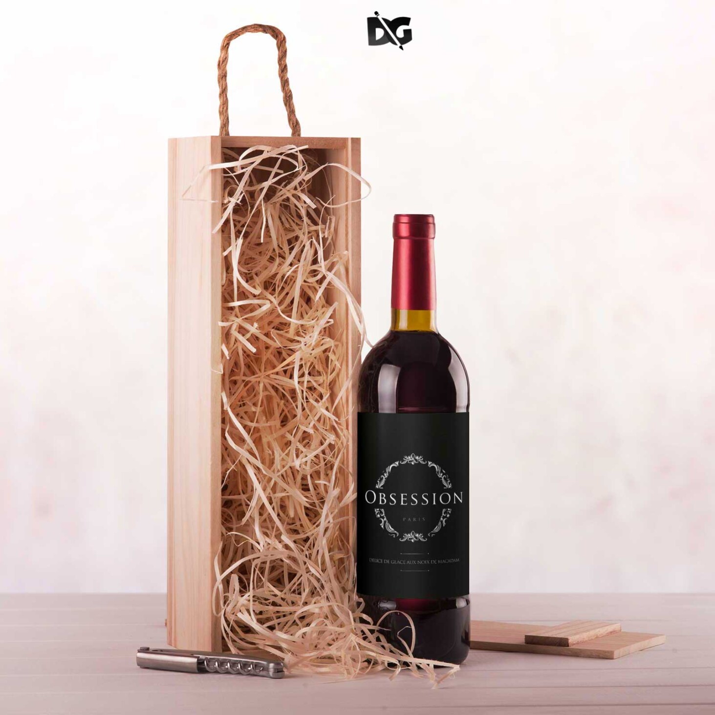 Wine Label Mockup for Designers 15 Wine Packaging Label Mockup 1