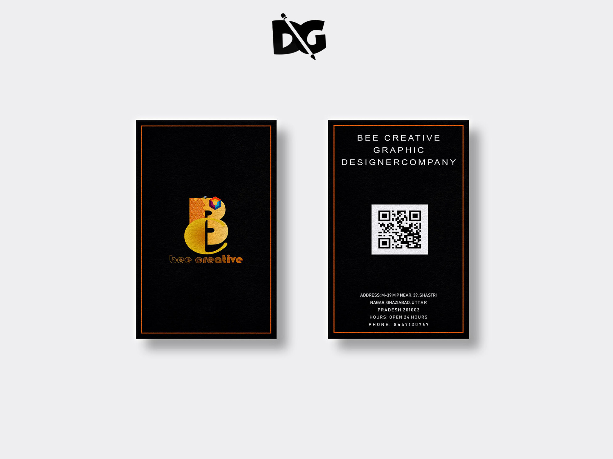 Vertical Business Cards