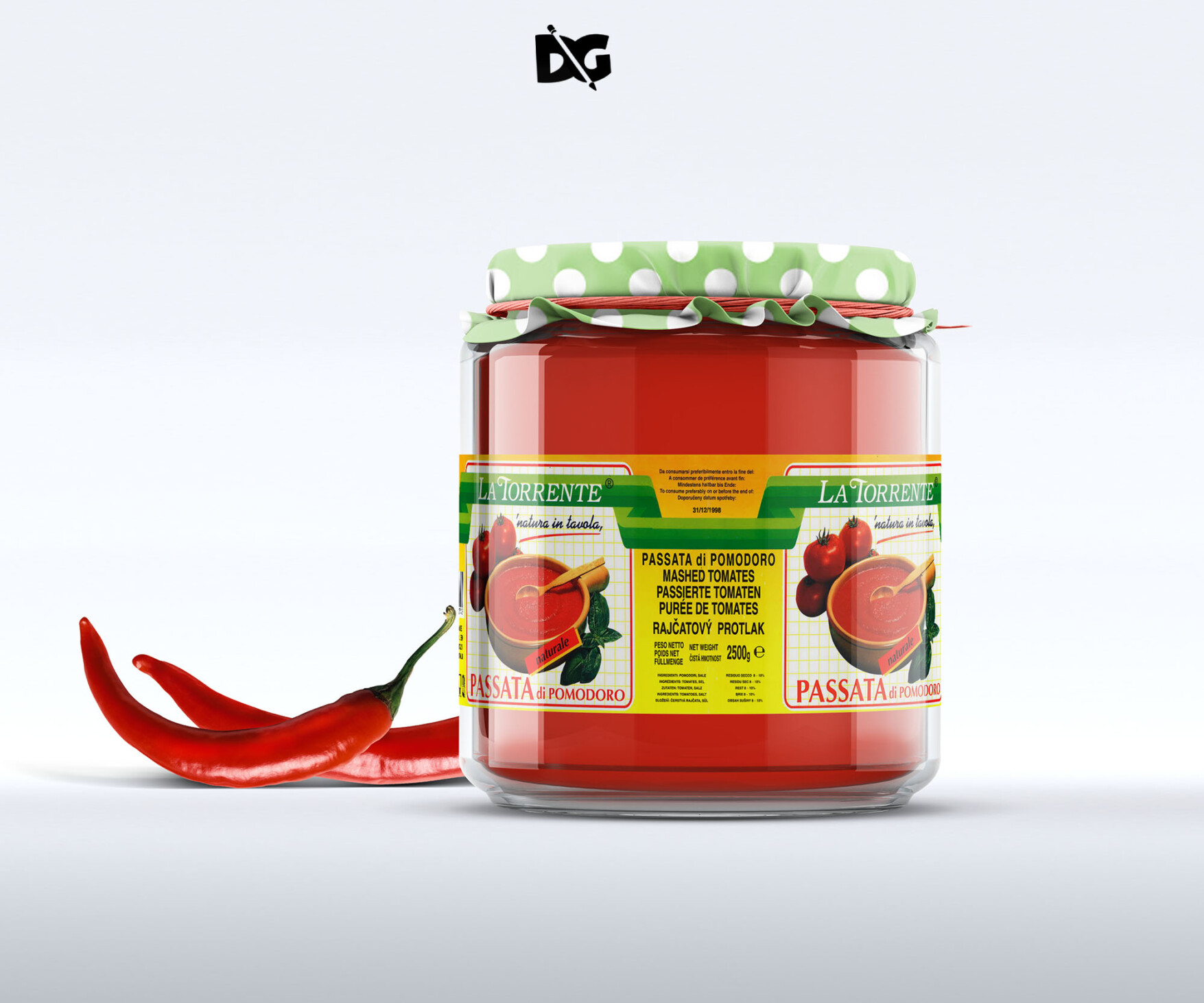 Glass Jar Label Mockup