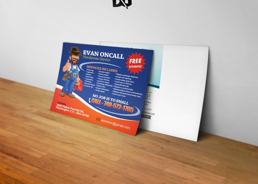 Free PSD Mockups 6 Latest PostCard Mockup