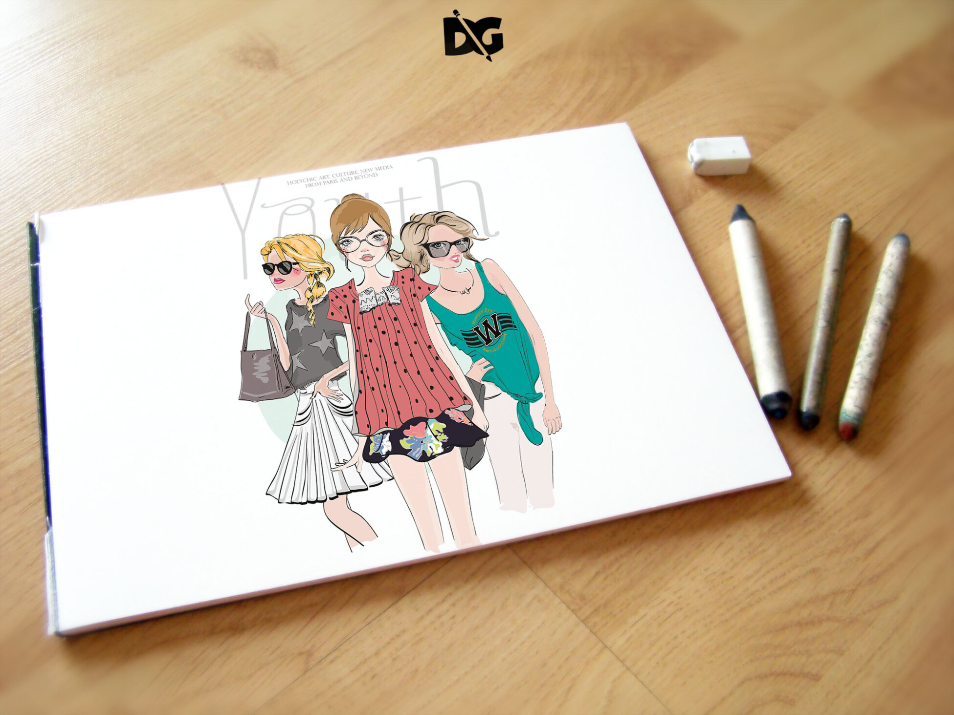 Stylish Sketch Pad Mockup Download 1 Mockup Sketch Pen