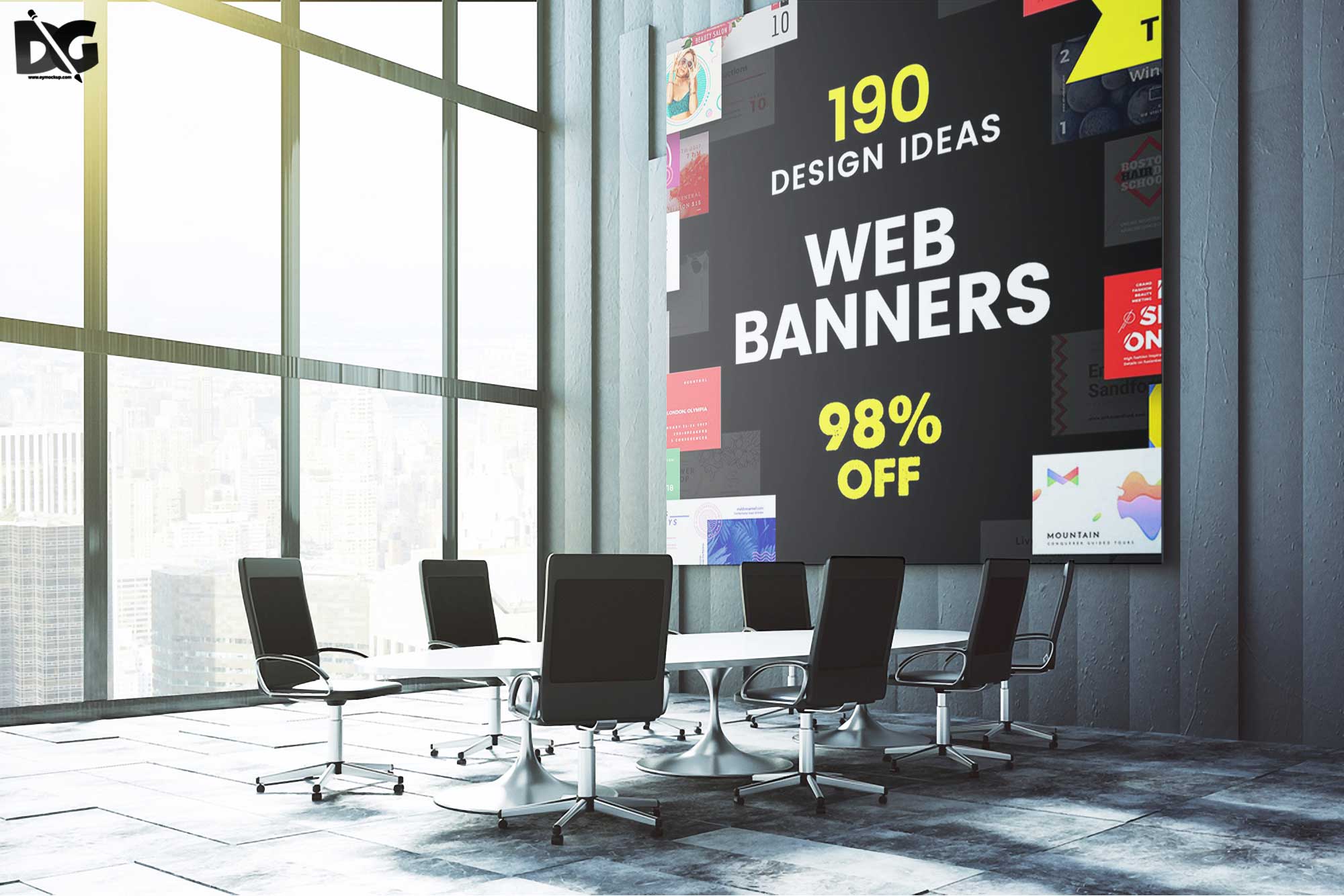 Download Free Meeting Room Mockup 1 Meeting Room Mockups