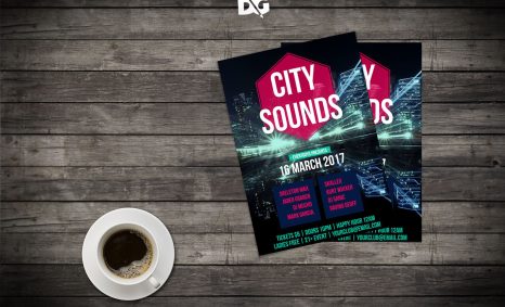 Table Flyer Mockup