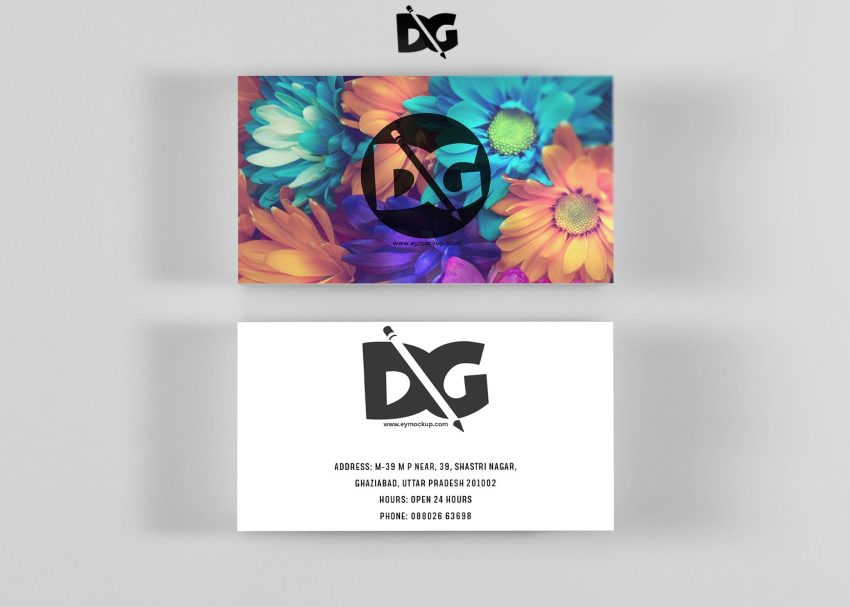 Free PSD Mockups 3 Business Card Presentation