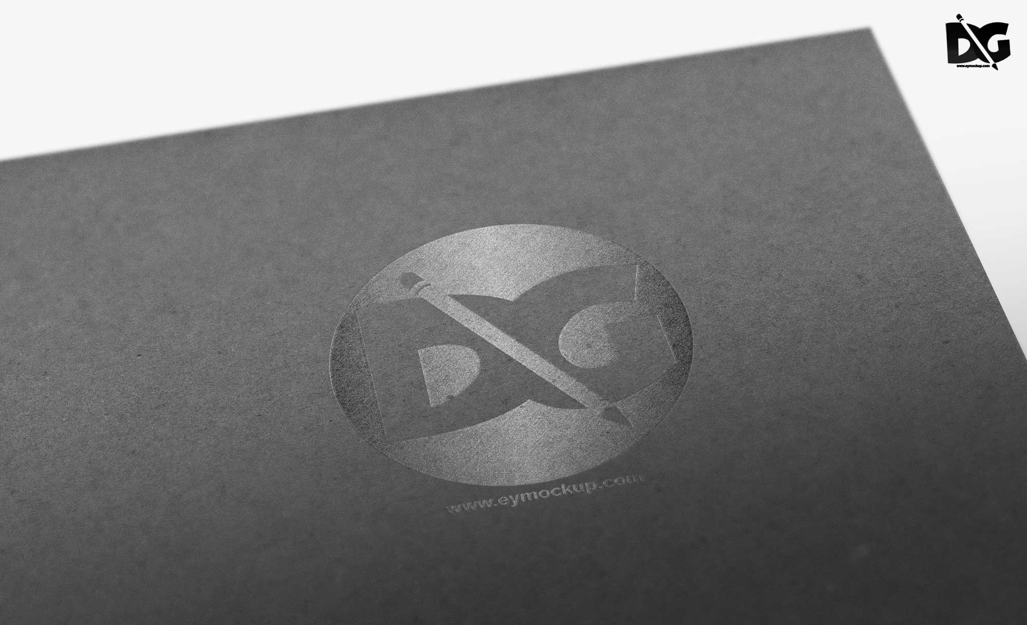 3D Paper Logo Mockup