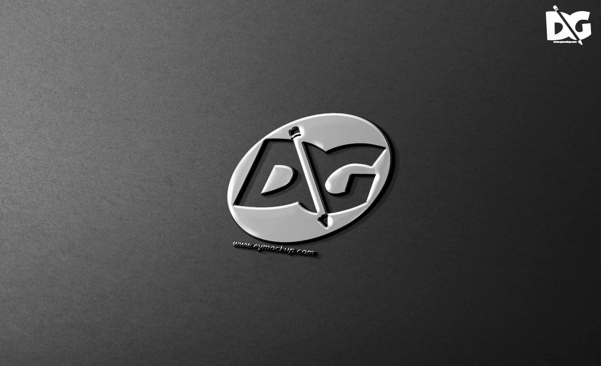 Stylish Front Tilt Logo Mockup 1 Tilt 3D Logo