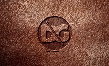 Leather Logo Mockup.