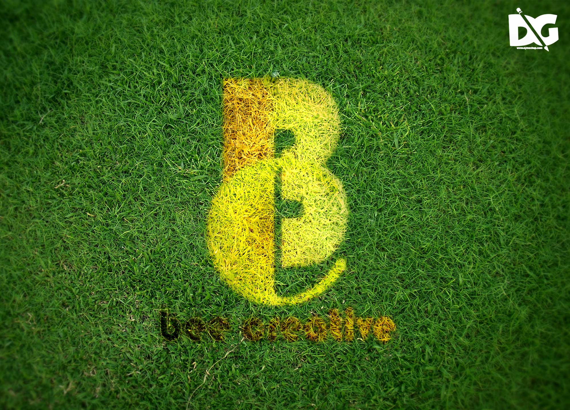 Grass Logo Mockup