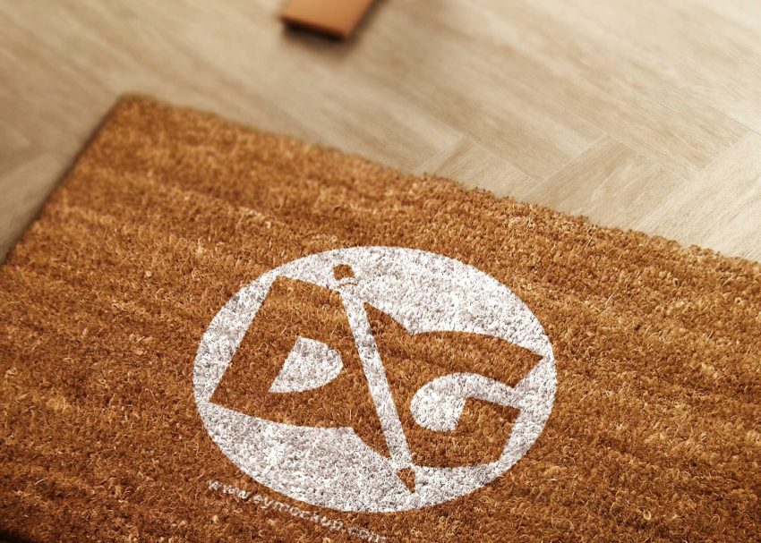 Doormat Logo Mockup