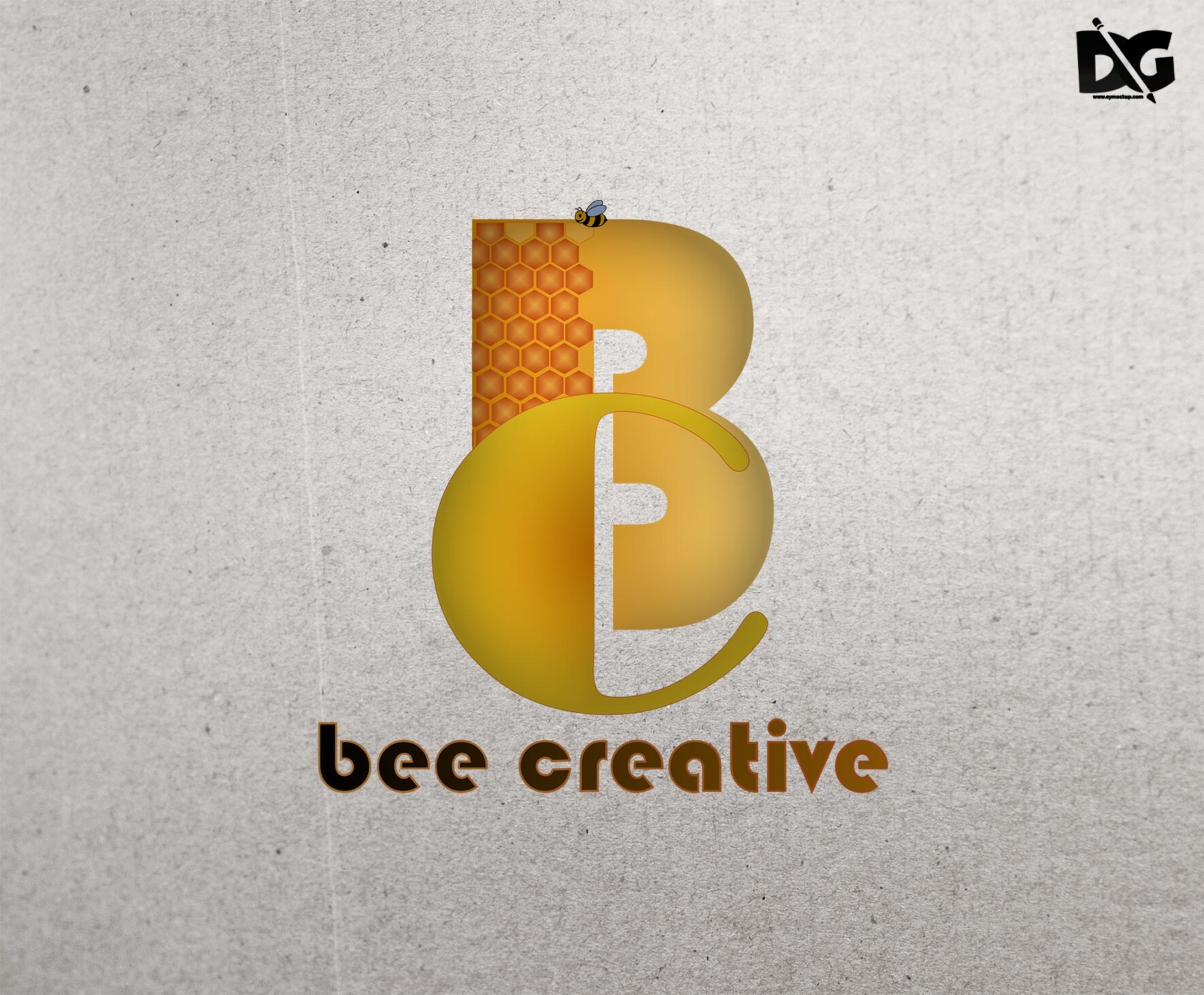 Paper PSD Logo Mockup