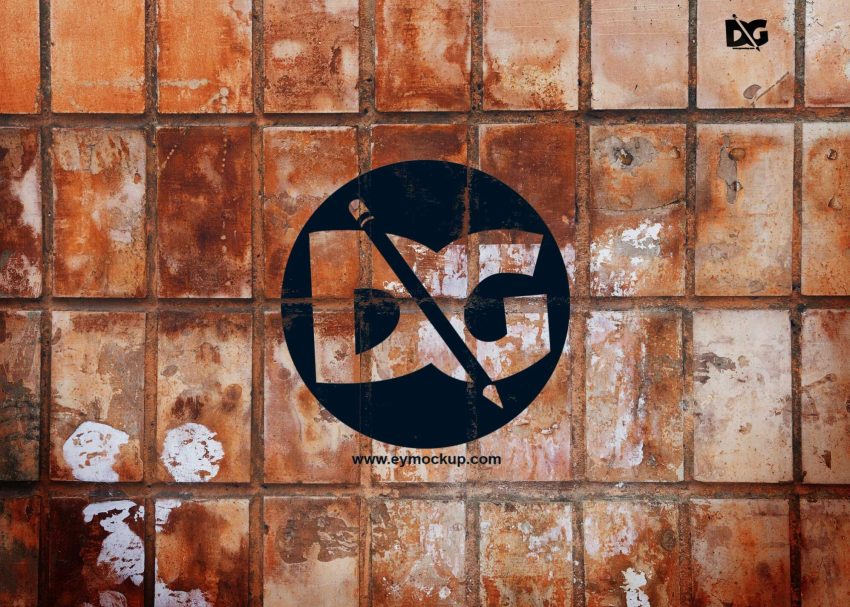 Brick Wall Logo Mockup