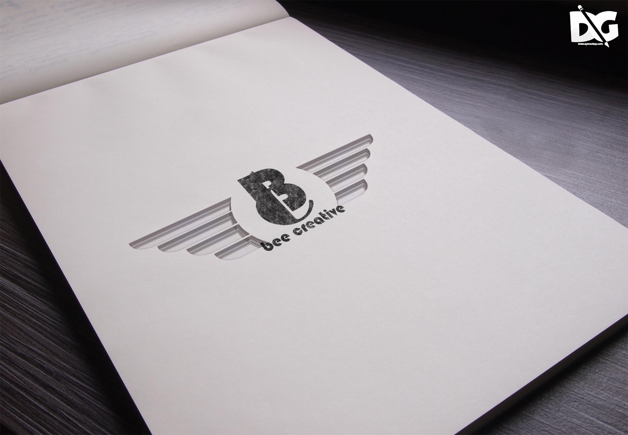 Free Plain Logo Book Mock-up 1 Plain Mock-up