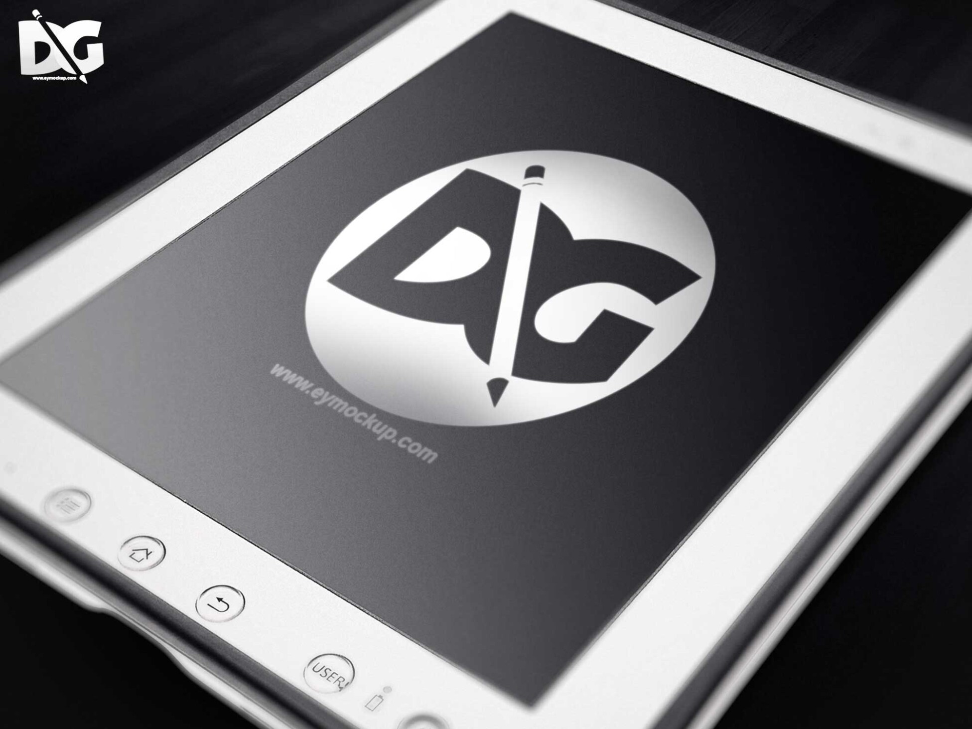 Download Free Tablet Logo Mockup 5 Free Tablet Screen Logo Mock up 1