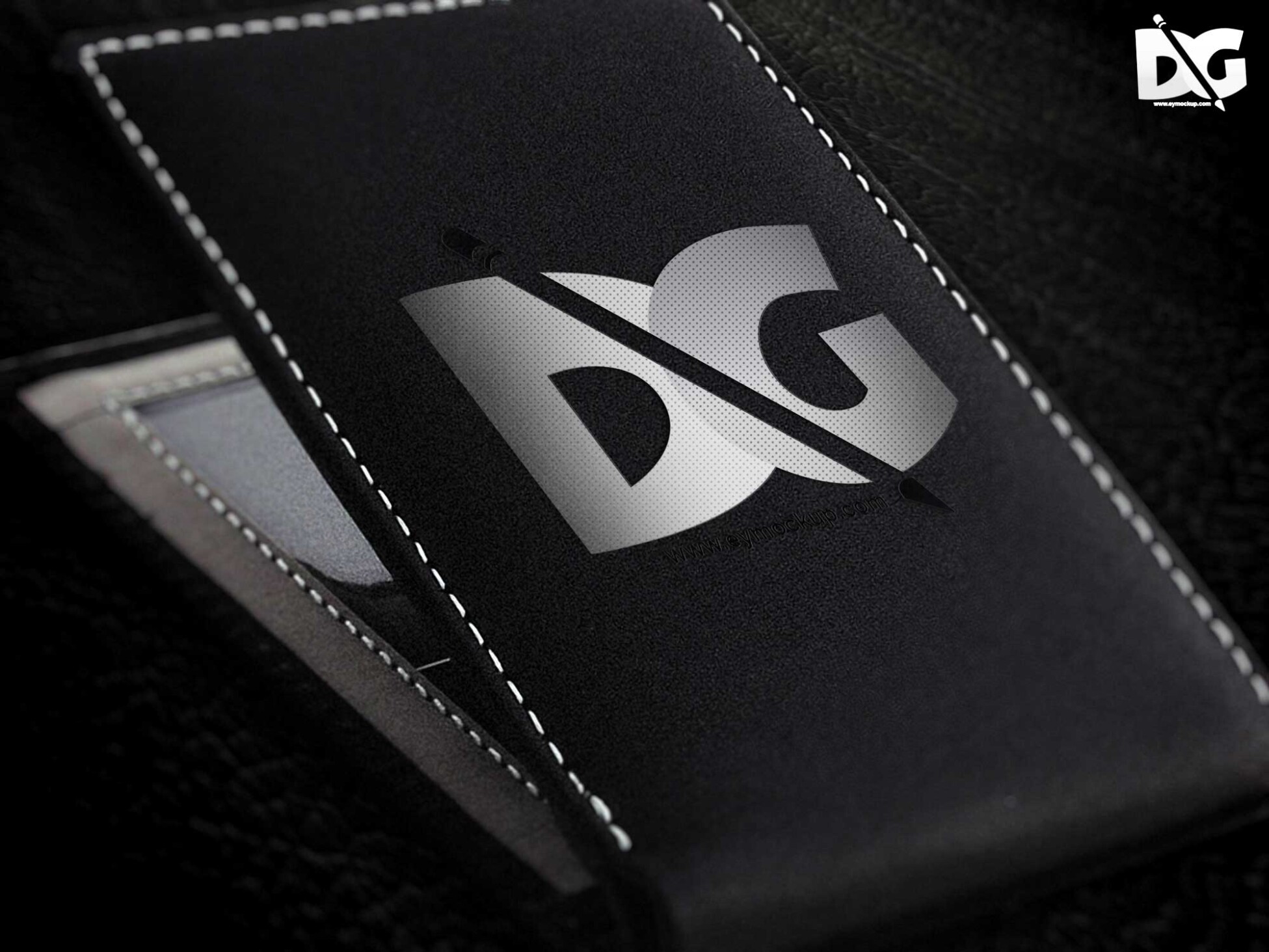 Download Free Wallet Mock-up Design 1 Logo Mock-up