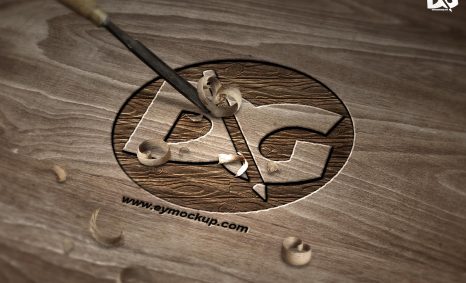 Free Wood Logo Mock-up Download 14 Cutted Logo Mock-up